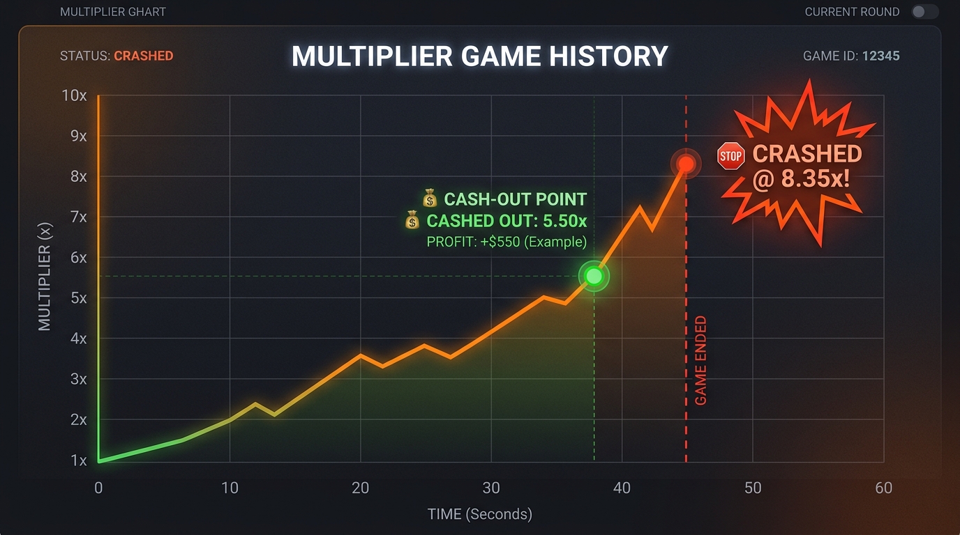 Aviator round showing a multiplier rising before a crash point