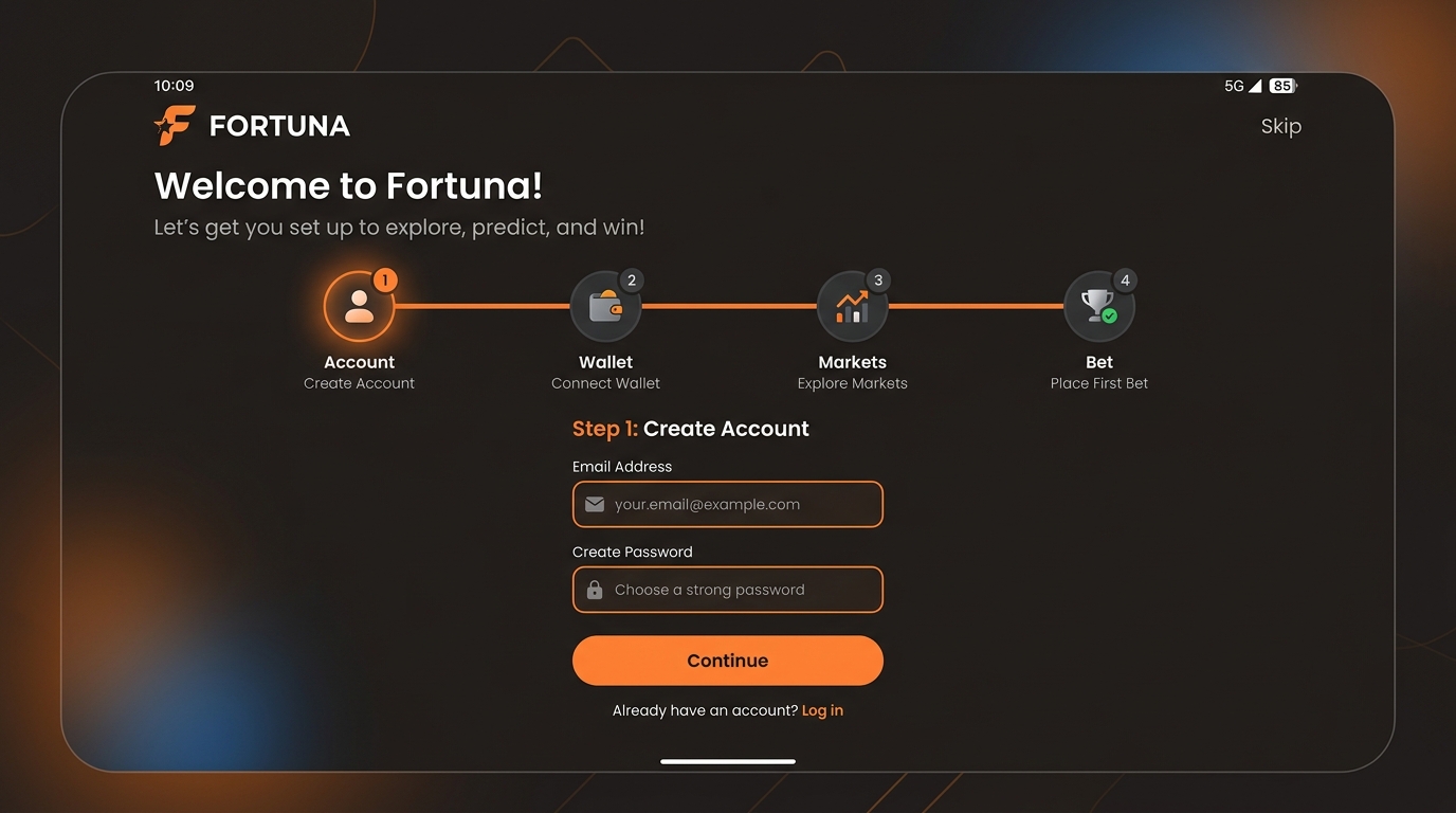 Beginner walkthrough steps shown on a dark interface